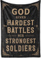 Throw Blanket - Get Well Gift for After Surgery, Cancer Gifts for Women,Chemo Patients |  You are Braver Than You Think